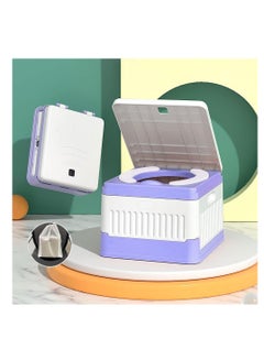 Buy Children's Portable Toilet, Foldable Toddler Potty Training Seat, Camping, Travel, Indoor and Outdoor (Purple PVC) in UAE