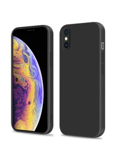 Buy Compatible with apple iPhone Xs Max Full Coverage for Protective Case, Ultra Slim Soft Silicone Gel TPU Cover, Matte Surface Ultra-Thin Case, for iPhone iPhone Xs Max (Black) in Saudi Arabia