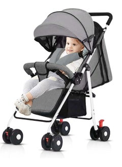 Buy Foldable And Lightweight Toddler Travel Baby Stroller With Storage Basket in Saudi Arabia