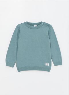 Buy Crew Neck Long Sleeved Baby Boy Sweater in Egypt