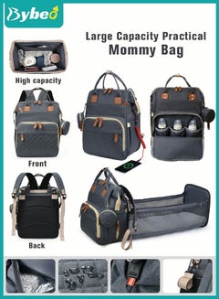 Buy 2023 New Style Baby Diaper Bag Backpack, Multifunction Diapers Changing Station for Boys Girls Outdoor and Travel, Infant Shower Gifts, Large Capacity USB Port in Saudi Arabia