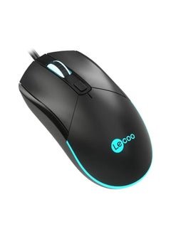 Buy Wired Optical Gaming Mouse with RGB LED Lighting, 2400 DPI and 4 Buttons in Black - Muted Colorful Lights for Computer and Laptop, Personal and Office Use, Ergonomic and Stylish Design in Egypt