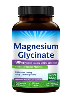 Buy High Absorption Magnesium Glycinate Capsules 120 Capsules in Saudi Arabia