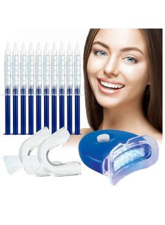 Buy Professional Teeth Whitening Kit, Teeth Whitening Gel, Home Teeth Whitening Kit, Tooth Whiten Gel Dental Care Home Professional Bleaching Kit Light Dental Whitening Kit with LED Light in UAE