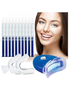 Buy Professional Teeth Whitening Kit, Teeth Whitening Gel, Home Teeth Whitening Kit, Tooth Whiten Gel Dental Care Home Professional Bleaching Kit Light Dental Whitening Kit with LED Light in UAE