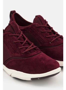 اشتري Women D Nebula S A Lace Up Casual Shoes, Maroon في الامارات