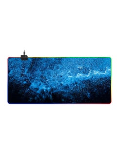 اشتري RGB Gaming Mouse Pad 800*300mm Size,14 LED Modes Extended Large Table Desk Mat Mousepad for PC Computer MacBook Keyboard Mat Anti-Slip في السعودية