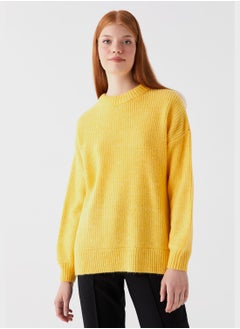 Buy Crew Neck Knitted Sweater in UAE