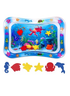 Buy Baby Water Mat Water Baby Game Mat Inflatable Water-Filled Ice Pad Baby Play Mat Portable Inflatable Tummy Time Mat for Infants and Toddlers Baby Toys for Strengthen Baby's Muscles in Saudi Arabia