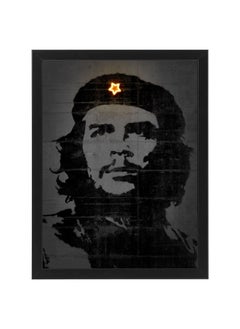 Buy Che Guevara Neon Printed Poster With Frame 30x40 cm in UAE