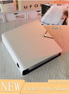 Buy Pockets Photo Album, A5 Photo Album 50 Pages with 200 Pockets, Small DIY Scrapbook Album, Portable Picture Albums for Family Photos Celebrity Card and Anniversary Photos Storage in Saudi Arabia