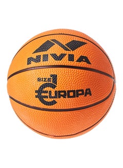 Buy Europa Basketball | Size: 1 | 8 Panels | Material Core Bladder Latex | Suitable for Hard Surface | Machine Stitched | Training/Match Ball for Kids in Saudi Arabia