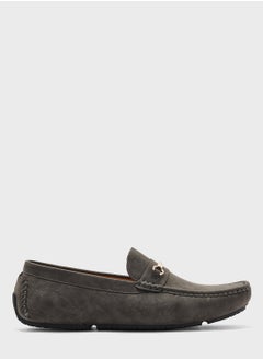 Buy Casual Metal Trim Detail Loafers in UAE