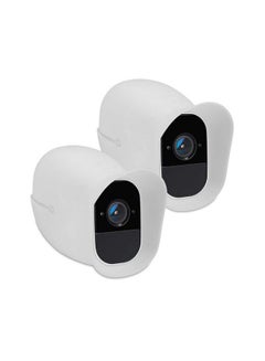 Buy 2X Skin Compatible With Arlo Pro Pro 2 Smart Silicone Security Camera Case Outdoor Cctv Cover White in UAE