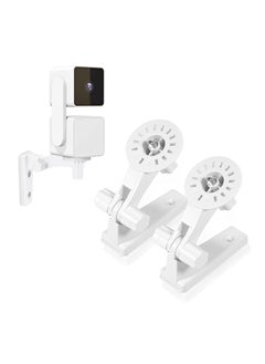 اشتري 2 Pack Wall Mount, Specially Designed for Wyze Cam Pan V3, 180° Tilt Adjustable - Easy Installation (Camera NOT Included) في الامارات