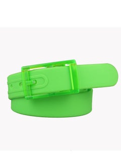 اشتري High Quality Silicone Belt For Men And Women 116.5cm Green في الامارات