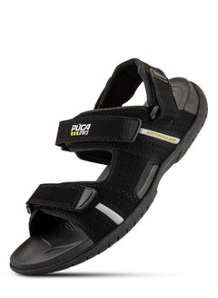 Buy PUCA Sandals For Men | Comfortable Men's Sandals| Anti-Skid | Velcro | Energy Black in UAE