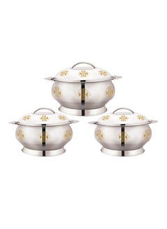 Buy Prime Stainless Steel Insulated Hotpot 3Pc Set in UAE