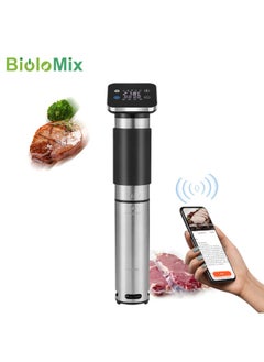 Buy BioloMix 5th Generation Stainless Steel WiFi Sous Vide Cooker IPX7 Waterproof Thermal Immersion Circulator Smart APP Control in UAE