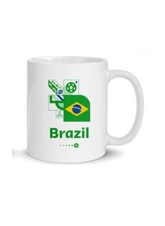 اشتري Football World Cup 2022 Printed Ceramic Mug 450 Ml في الامارات