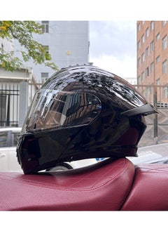 Buy New Double Mirror Helmet Semi Full Cover Four Seasons Motorcycle Helmet in Saudi Arabia