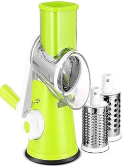 Buy Vegetable Slicer Rotary and Grater with 3 Different Blades in Saudi Arabia