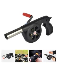 Buy Fire Blower Fan Air Hand BBQ Barbecue Crank Outdoor Bellows Manual Bellow Tool Fireplace Cooking Blowing Grill Starter in UAE