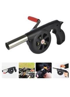 Buy Fire Blower Fan Air Hand BBQ Barbecue Crank Outdoor Bellows Manual Bellow Tool Fireplace Cooking Blowing Grill Starter in UAE