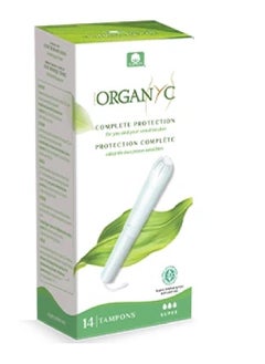 Buy Organic tampons with super insertion tool 14 pieces ORGAT03 in Saudi Arabia