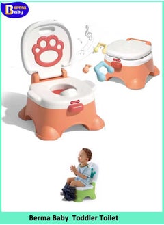 Buy 3-in-1 Potty Chair, Toilet Trainer And Step Stool in Saudi Arabia