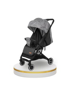 Buy Baby Stroller  Storage Basket One-hand fold design 5 Point Safety Harness EVA wheels  grey in UAE