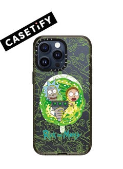 Buy Apple iPhone 15 Pro Max Case,Rick and Morty Porta Magnetic Adsorption Phone Case - Semi transparent in UAE