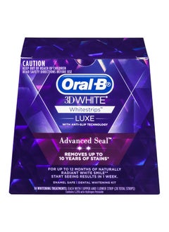 Buy 3D White Luxe Advance Seal Whitestrips, 14 Treatments in UAE