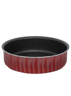 Buy Red Flame Round Oven Tray Red 26 cm in Saudi Arabia