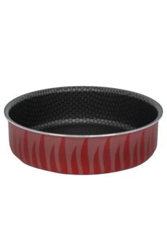 Buy Red Flame Round Oven Tray Red 26 cm in Saudi Arabia