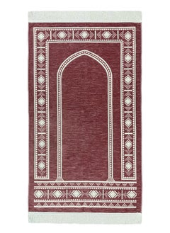 Buy Double Chenille Prayer Rrug With Heritage Sadu Designs And Motifs Inspired By The Lavender Carpet Approved In The Kingdom Of Saudi Arabia For Ceremonies And Receiving Guests 120X70 cm in Saudi Arabia