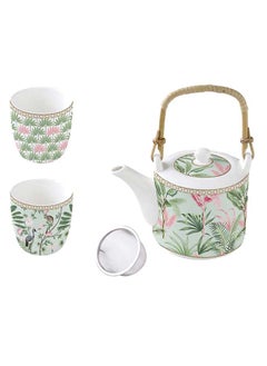 اشتري Wild Tropical Teapot Set, Multicolour – 600ml في الامارات