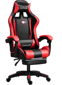 Buy Gaming Chair with Footrest Computer Chair Deak Chair High Back Racing Style Office Chair with Headrest Lumbar Support Office Chair in Saudi Arabia