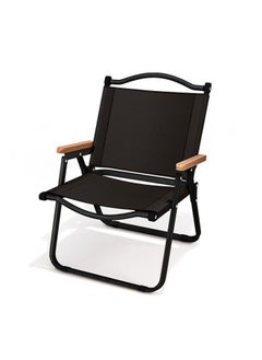 Buy Folding Chair Outdoor Chair Portable Camping Foldable Beach Oxford Cloth Folding Fishing Chair for Camping Hiking Beach Picnic BBQ Large Black in Saudi Arabia