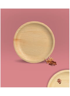 Buy Palm Leaf Plates, 10 inch Round, 10 Pc in UAE