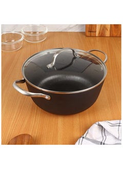 Buy Preseasoned Cast Iron 24 cm Casserole With Lid in UAE