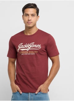 Buy Jprbluhudson Logo Print  Crew Neck T-Shirt in UAE