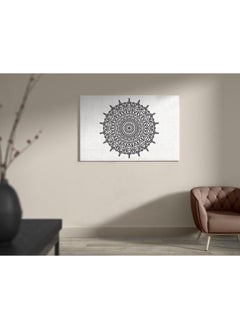 Buy Black Mandala Prints Printed Canvas wall art 90x60 in Egypt