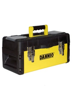 اشتري Plastic And Steel Tool Box With Handle black 41.4 x 25.6 x 18.1cm في الامارات