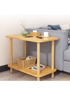 اشتري 2-Tier Multi-Use Side Table Bedside Table For Bedroom Hallway في السعودية