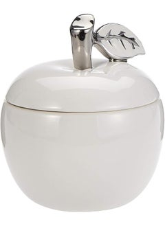 Buy Ceramic 7 Inch Apple Pot White in Saudi Arabia