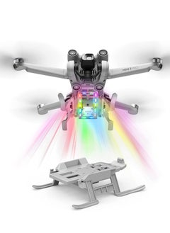 اشتري Landing Gear Foldable Extended Leg with Flash LED Lights Colorful  Legs Kit Night Flight for DJI 3 Pro Accessories في الامارات