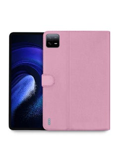 Buy PU Leather Magnetic Closure Flip Case Cover For Xiaomi Pad 6 / Pad 6 Pro 11 Inch 2023 Light Pink in UAE