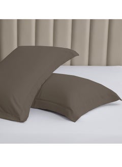 Buy Microfiber Pillowcases 2-Pcs Soft Pillow Cover (50 x 75 CM) With Envelope Closure (Without Pillow Insert),Charcoal Grey in Saudi Arabia