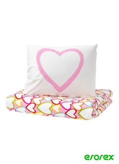 Buy Duvet cover and pillowcase multicolour 150x200/50x80 cm in Saudi Arabia